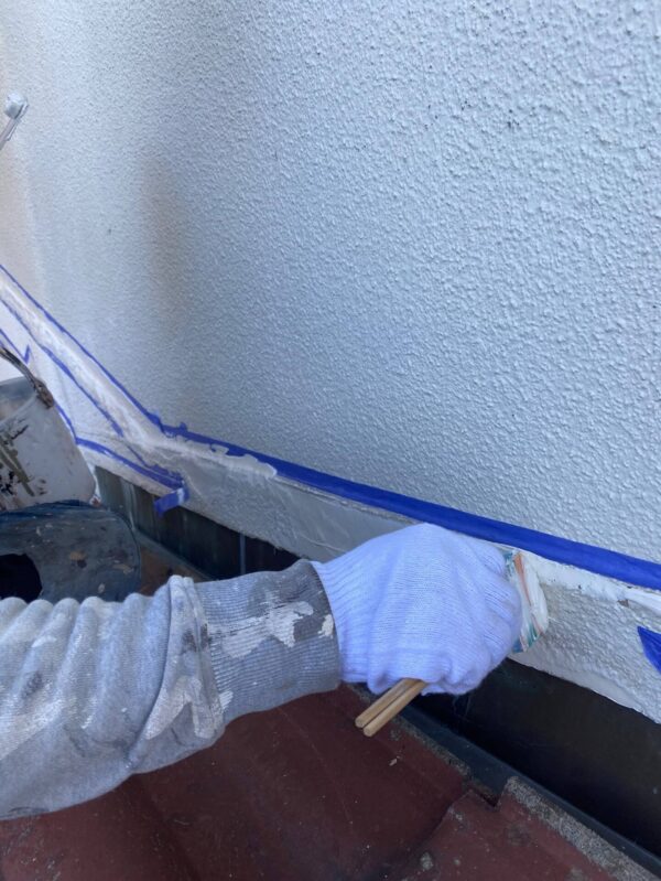 千葉県鴨川市　外壁塗装　下地処理　コーキング補修