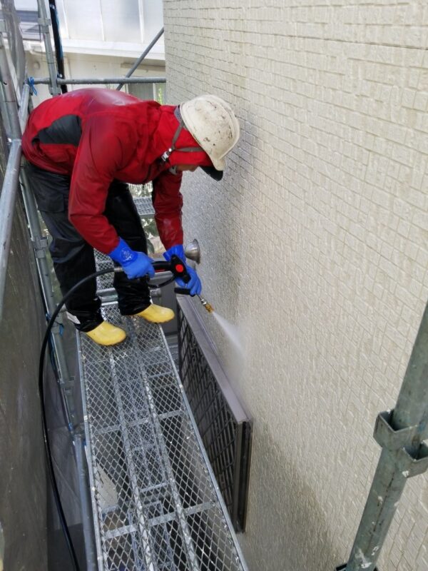 千葉県君津市　K様邸　塗装工事　屋根・外壁・ベランダの高圧洗浄