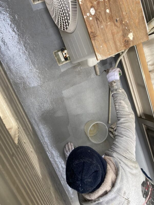 千葉県木更津市　M様邸　ベランダ防水塗装工事　施工完了