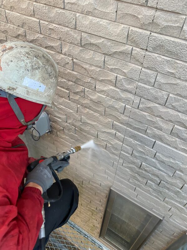 千葉県木更津市　T様邸　屋根塗装　外壁塗装工事　高圧洗浄作業
