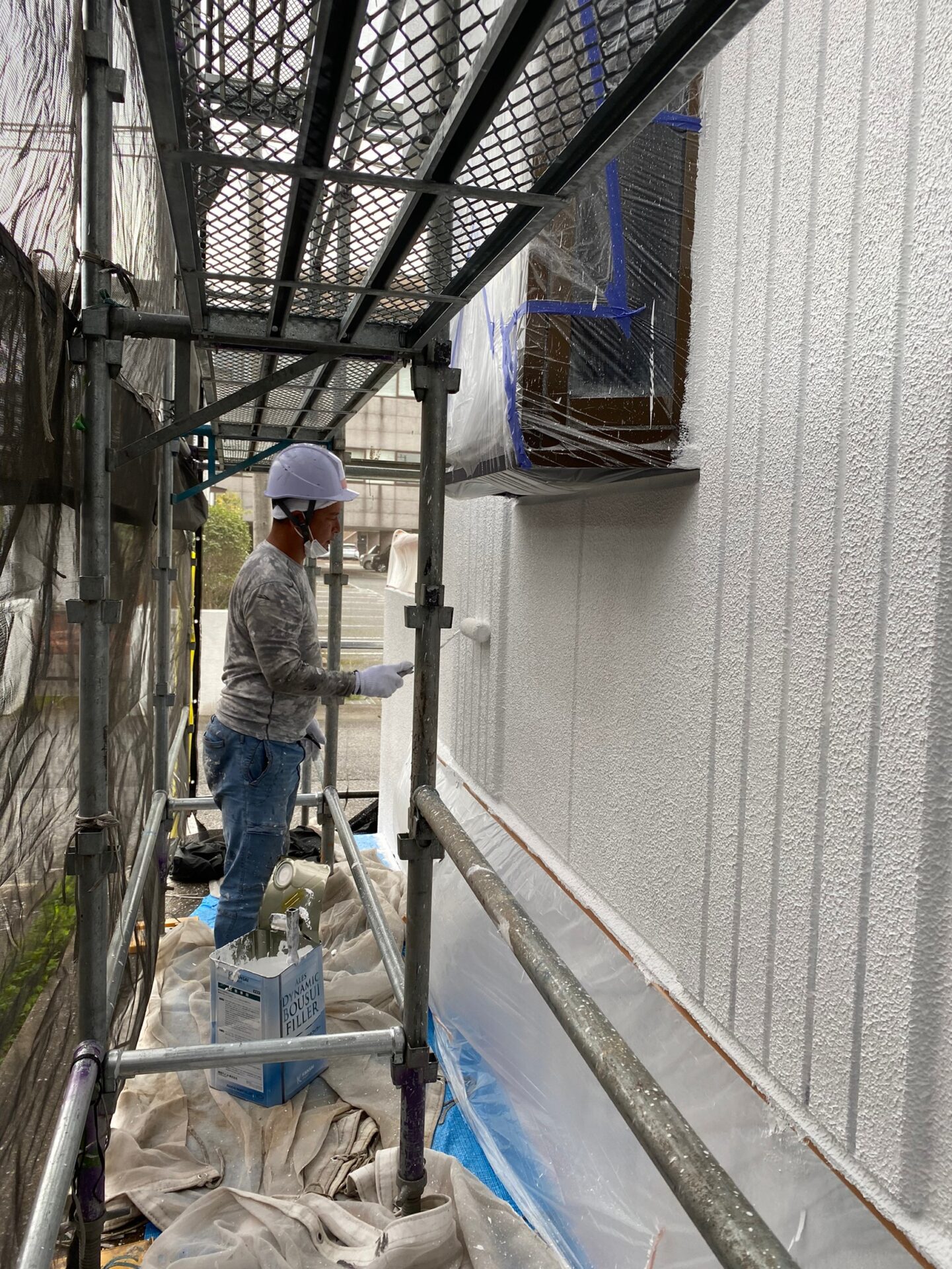 千葉県木更津市　M様・マンション、外壁塗装・厚塗りマスチック（2）