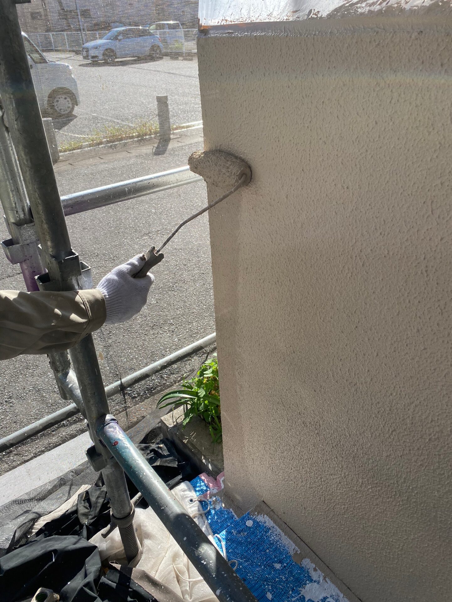 千葉県木更津市　M様・マンション、外壁・メイン部分の塗装（1）