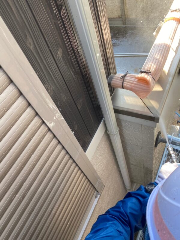 千葉県木更津市　M様邸　外壁塗装工事　下地処理　高圧洗浄で塗装面をきれいにしました！