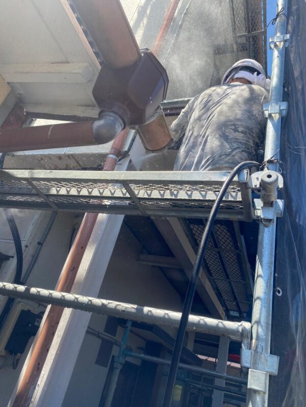 千葉県富津市　Ｈ様邸　屋根塗装・外壁塗装工事　高圧洗浄で汚れを落としました